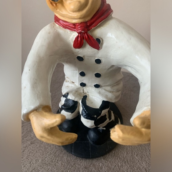 VINTAGE 13” Chef Figurine Italian Kitchen Food Restaurant Peter MOOK Collectible - Picture 6 of 9